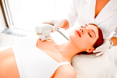 Female chest laser hair removal